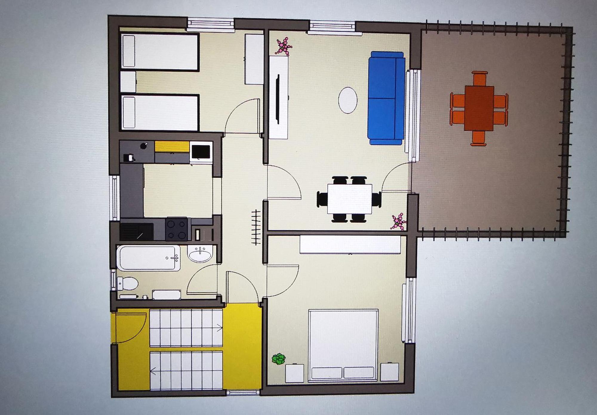 3 Zimmer-Apartment Mit Terrasse ゲルンスバッハ エクステリア 写真